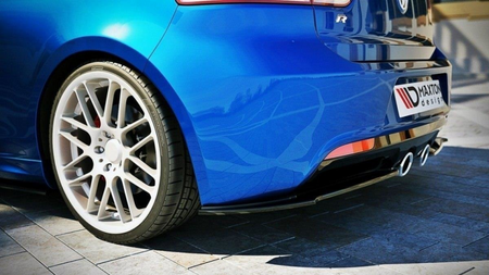 Splitter Volkswagen Golf VI R Rear Side Gloss Black