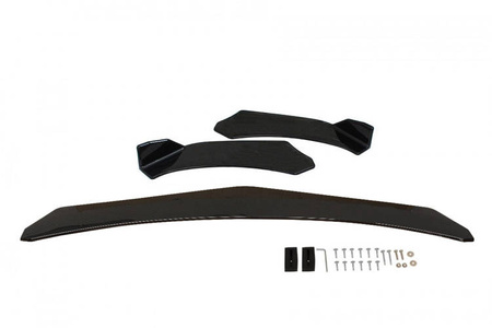 Universal front bumper splitter 3 pc. Carbon Look