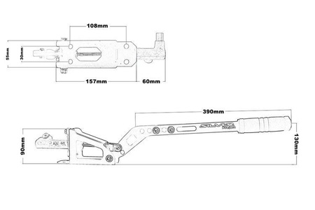 Hydraulic handbrake Vertical Horizontal