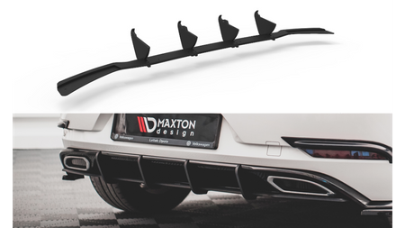 Diffuser Volkswagen Golf R-Line Mk 7 Facelift Rear Street Pro Black-Red