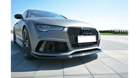Splitter Audi RS7 Facelift przód v.2 Gloss Black