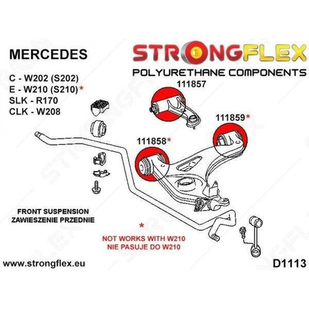 Tuleja wahacza przedniego dolnego - tylna SPORT