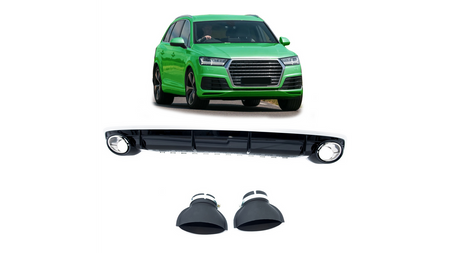 Diffuser Audi Q7 4M Rear with Pipes