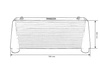 TurboWorks Intercooler 600x280x76 same side Black