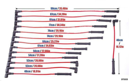 PowerTEC Ignition Leads BMW 850CSI 5.6 V12 93-96 BLUE
