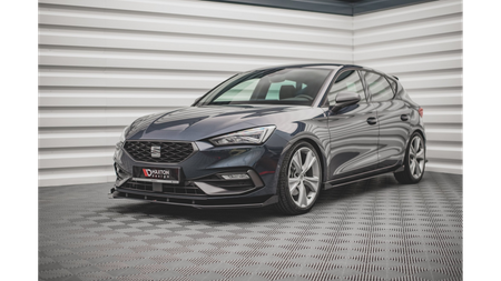 Dokładka Seat Leon FR IV Progi Street Pro Black-Red + Gloss Flaps