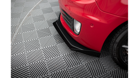 Splitter Volkswagen Golf VI GTI przód Racing Durability v.3 + flaps Black-Red