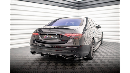 Splitter Mercedes-Benz S W223 Rear Central with Diffuser Gloss Black