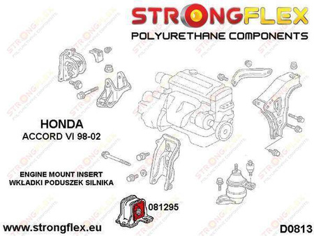 Engine front mount inserts