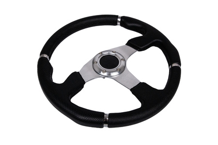 Steering wheel Pro 350mm offset:0mm Leather Black