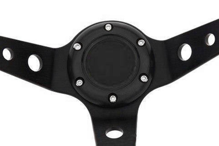 Steering wheel Pro 350mm offset:80mm Leather Black