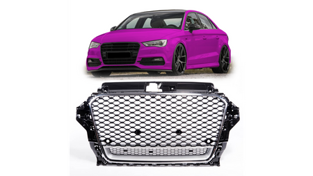 Grill Audi A3 8V Chrome & Gloss Black