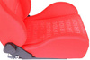 Fotel sportowy K700 Welur Bride Czerwony
