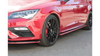 Dokładka Seat Leon III Cupra FR Facelift Progi v.3 Gloss Black + Red