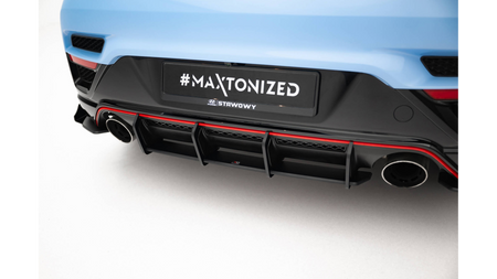 Dyfuzor Hyundai Veloster N Mk2 Tył Street Pro Black-Red