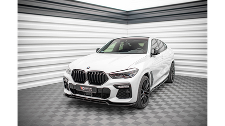 Splitter BMW X6 G06 M-Pack przód v.2 Gloss Black