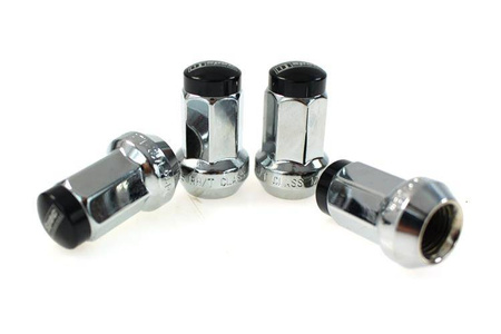 Forged wheel lug nuts D1Spec Stal 12x1,5 Silver/Black