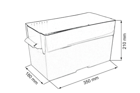 12V Battery Box Soft 350x180x210