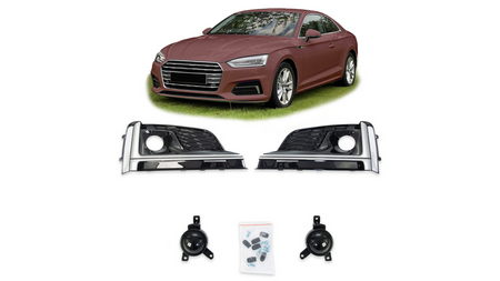 Fog Light Covers Audi A5 F5 Silver