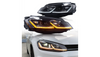Lampy Volkswagen Golf 7 Przód Chrome