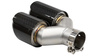 Exhaust Tip 101mmx2 enter 63mm Right Carbon Gloss