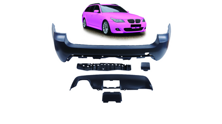 Bumper BMW 5 E61 Rear with Diffuser