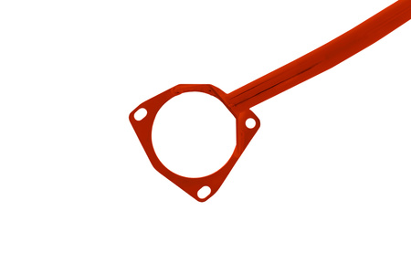 Front upper strut bar Renault Clio 3 Red