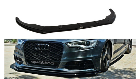 Splitter Audi A6 C7 S-Line Front v.1 Gloss Black