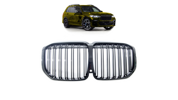 Grill BMW X7 G07 podwójne żeberka Gloss Black