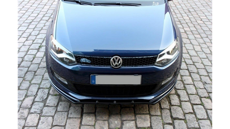 Splitter Volkswagen Polo V Front Gloss Black