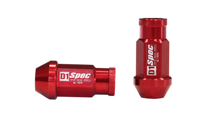 Wheel lug nuts D1Spec Replica Race M12x1,5 Red