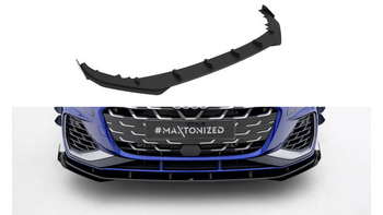 Splitter Audi A3 S-Line S3 8Y Facelift Przód Street Pro Black + Gloss Flaps