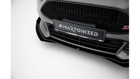 Splitter Ford Focus ST Mk3 Facelift Przód Street Pro Black + Gloss Flaps