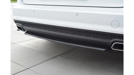 Splitter Audi A6 C7 Facelift Avant S-line Tył Środkowy Gloss Black