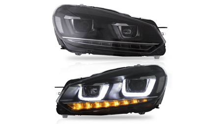 Lights Volkswagen Golf VI Front Chrome