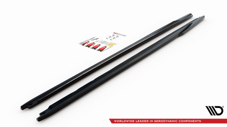 Diffuser Audi A4 B9 Avant Side Skirts Gloss Black