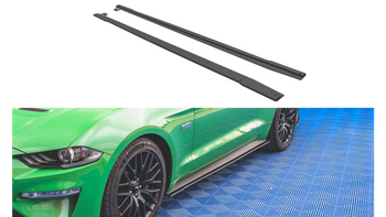 Diffuser Ford Mustang VI GT Facelift Side Skirts Street Pro v.1 Black-Red