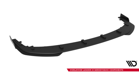 Splitter Mitsubishi Lancer EVO X Przód Street Pro Black-Red + Gloss Flaps