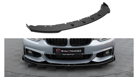 Splitter BMW 4 F32 F36 F33 M-Pack Front Pro + flaps Black-Red