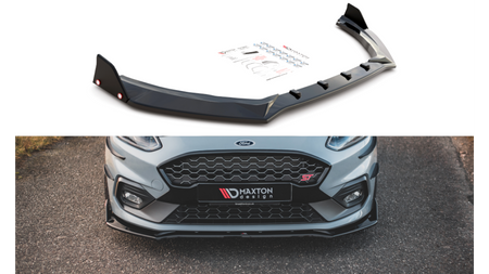 Splitter Ford Fiesta VI ST Front v.4 + flaps Gloss Black