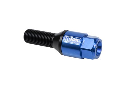Racing bolts D1Spec Heptagon 2in1 M14x1,25 30mm Cone Blue