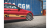 Diffuser Mercedes-Benz C C205 C43 Side Skirts Racing Black-Red + Gloss Flaps