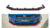 Splitter Subaru WRX STI Front v.4 Gloss Black + Red