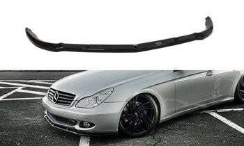 FRONT SPLITTER MERCEDES CLS C219 STANDARD BUMPER - Gloss Black