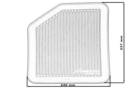 Simota Panel Filter OT016 240x237mm