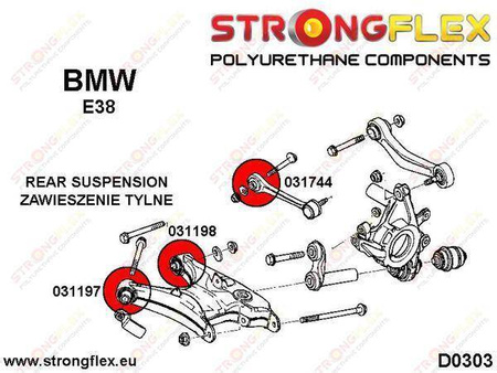 Rear lower trailing arm rear bush SPORT