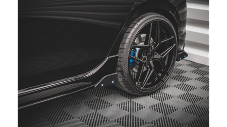 Dokładka Volkswagen Golf 8 R Progi v.2 Gloss Black + Flaps