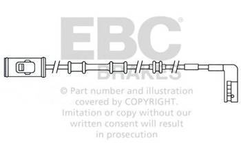 EFA114 - Czujnik zużycia klocków hamulcowych EBC Brakes OPEL | Vectra | VAUXHALL | Vectra
