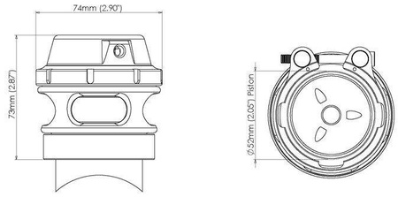 Turbosmart BLOW OFF Race Port 50MM Turbocharged