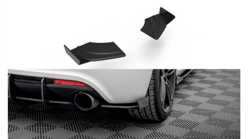 Splitter Volkswagen Scirocco III R Rear Side Street Pro Black-Red + Gloss Flaps